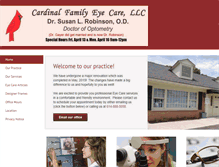 Tablet Screenshot of cardinaleyecare.com